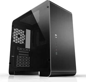 Jonsbo U4 Plus, schwarz, Glasfenster