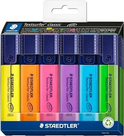 Staedtler Textsurfer classic 364 sortiert, 6er-Set, Kartonbox