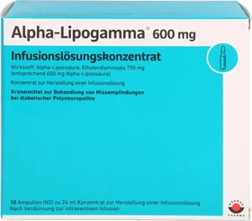 Alpha-Lipogamma 600mg Infusionslösungskonzentrat, 240ml (10x 24ml)