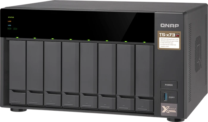 QNAP Turbo Station TS-873-16G 10TB, 16GB RAM, 4x RJ-45 1000Base-T, 4x USB-A 3.0