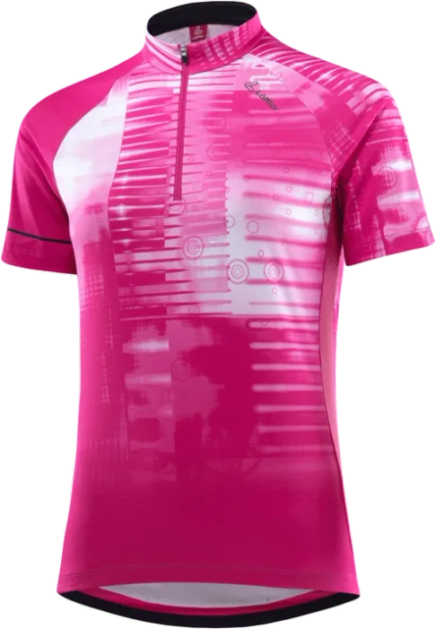 Löffler Spela Mid Half-Zip Trikot kurzarm magenta (Damen)