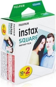 Fujifilm instax SQUARE Sofortbildfilm White Frame, 20 Aufnahmen