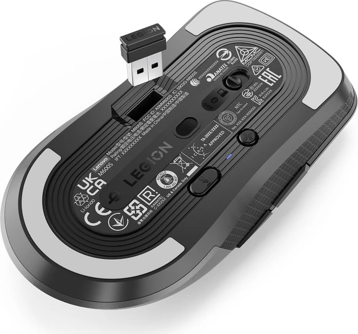 Lenovo Legion M600s Qi Wireless Gaming Mouse, Storm Grey, USB/Bluetooth
