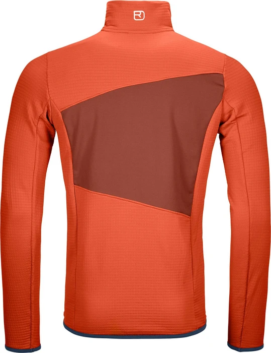 Ortovox Fleece Grid Funktionsjacke desert orange (Herren)