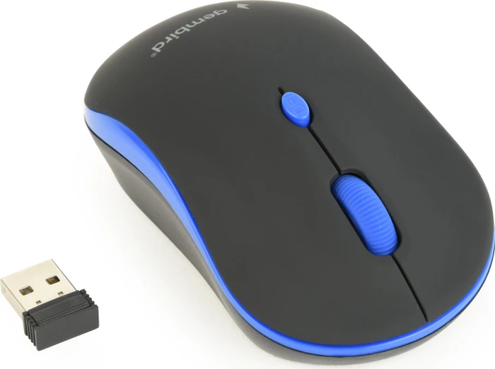 Gembird Wireless Optical Mouse 4B-03 schwarz/blau, USB