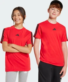 adidas Essentials T-Shirt kurzarm pure ruby/black (Junior)