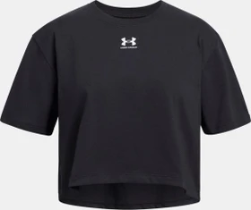 Under Armour Rival Funktionsshirt kurzarm schwarz/weiß (Junior)
