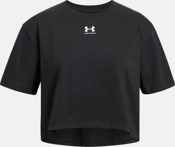 Under Armour Rival Funktionsshirt kurzarm schwarz/weiß (Junior)