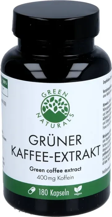 Green Naturals Grüner Kaffee-Extrakt Kapseln, 180 Stück