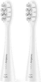 Niceboy ION Sonic Soft Ersatzbürste weiß, 2 Stück