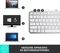 Logitech MX Keys Mini, LEDs weiß, Logi Bolt, Pale Gray, weiß/grau, USB/Bluetooth, US Vorschaubild