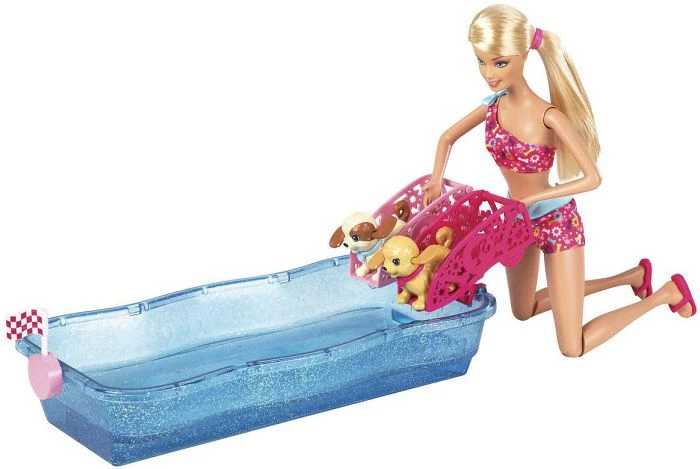 Mattel Barbie - Hunde-Schwimmwettbewerb