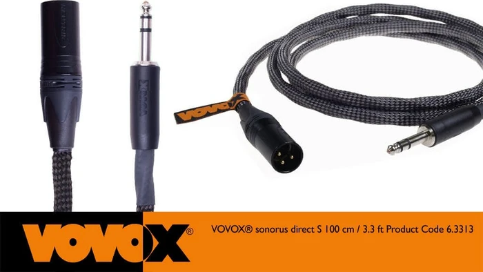 VOVOX sonorus direct S TRS/XLRm 1.0m