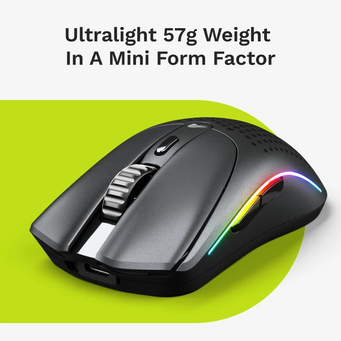 Glorious Model O 2 Mini Wireless schwarz matt, USB/Bluetooth