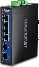 TRENDnet TI Hardened Industrial Railmount 2.5G Switch, 4x RJ-45, 2x SFP+ (TI-G5062)