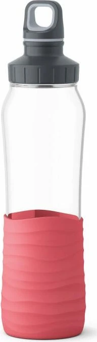 Emsa Drink2Go Glas Trinkflasche 700ml koralle