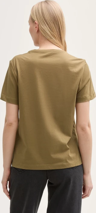 Tom Tailor Print T-Shirt kurzarm nutria olive (Damen)