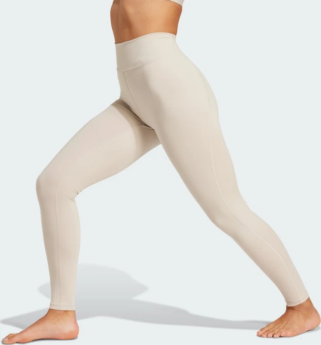 adidas All Me Essentials Full-Length Hose lang wonder beige (Damen)