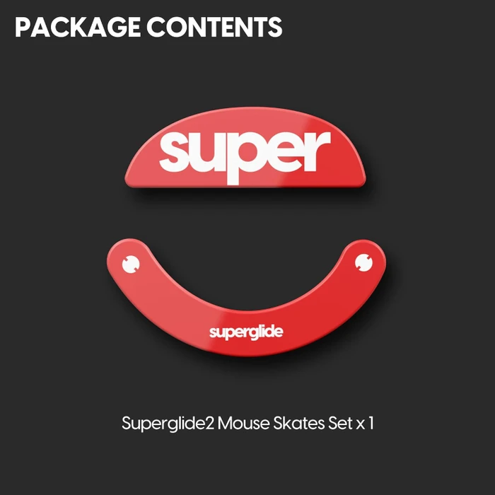 Pulsar Gaming Gears Superglide 2 für Pulsar Xlite Wireless, Mausgleiter, rot
