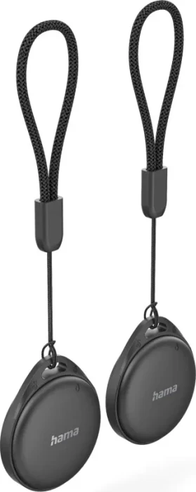 Hama Schlüsselfinder für Android und Apple Item Finder mit Bluetooth schwarz, 2er-Pack