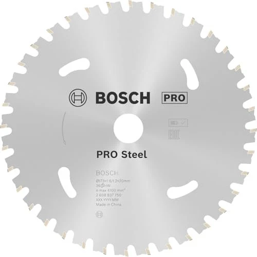 Bosch Professional Standard for Steel Kreissägeblatt 36Z, 173x1.2x20mm, 1 Stück