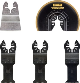 DeWalt DT20715 Zubehörset für Multifunktionswerkzeug inkl. Koffer, 5-tlg.