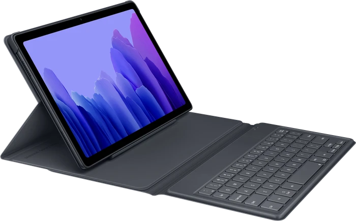 Samsung EF-DT500 Book Cover Keyboard für Galaxy Tab A7, grau, DE