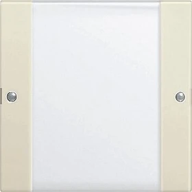 Gira System 55 Wippenset 1fach mit Beschriftungsfeld, klar/cremeweiß glänzend