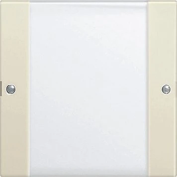 Gira System 55 Wippenset 1fach mit Beschriftungsfeld, klar/cremeweiß glänzend