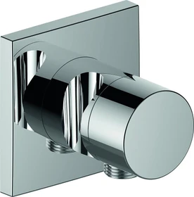 Keuco IXMO 59548 Pure 3-Wege Umstellventil mit Schlauchanschluss und Brausehalter eckig edelstahl-finish