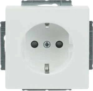 Busch-Jaeger Future Linear SCHUKO Steckdosen-Einsatz, studioweiß matt (23 EUCB-884)