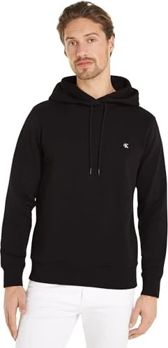 Calvin Klein Badge Baumwoll-Frottee Hoodie schwarz (Herren)