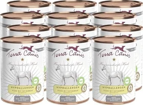 Terra Canis Pferd mit Topinambur, hypoallergen, 4.80kg (12x 400g)