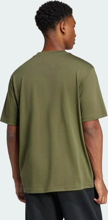 adidas Essentials Big Logo T-Shirt kurzarm olive strata/black (Herren)