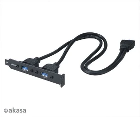 Akasa extern/intern USB 3.0-Konverter PCI-Blende