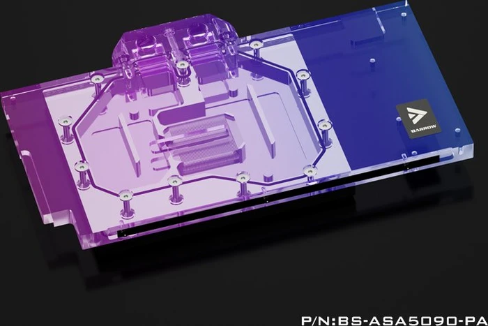 Barrow NVIDIA RTX 5090 LRC 2.0 Full Coverage GPU Water Block, ASUS Astral 5090, BS-ASA5090-PA, schwarz
