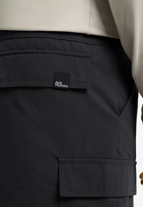 Jack Wolfskin Yuma Cargo Hose lang schwarz (Herren)