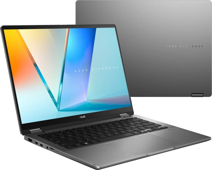 ASUS VivoBook 14 Flip TP3407SA-QL003W, Matte Gray, Core Ultra 5 226V, 16GB RAM, 512GB SSD, DE