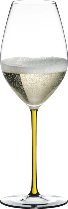 Riedel Fatto A Mano Champagner Weinglas gelb