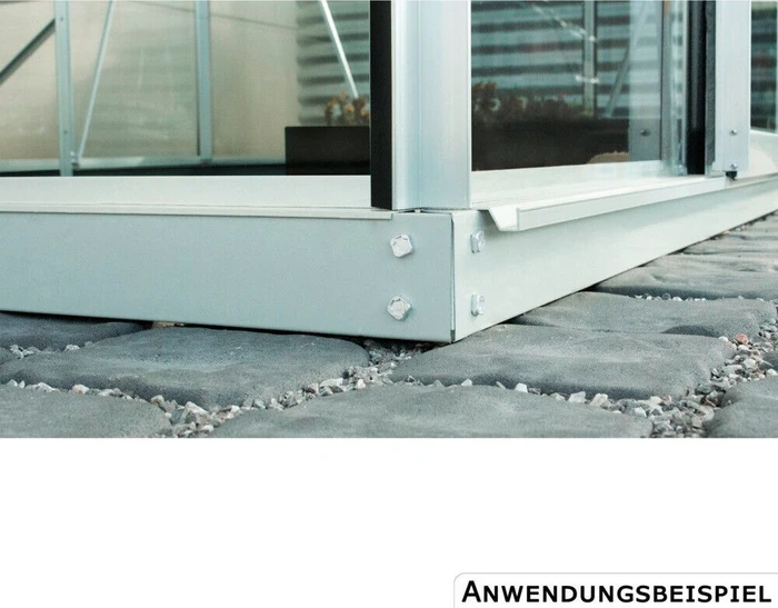 Vitavia Stahlfundament 6cm für Gewächshaus 1300 Alu