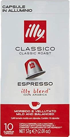 illy Espresso Classico Klassische Röstung Kaffeekapseln, 10 Stück
