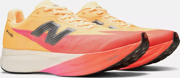 New Balance FuelCell SuperComp Elite v5 tangerine heat/white peach/pink heat (Herren)