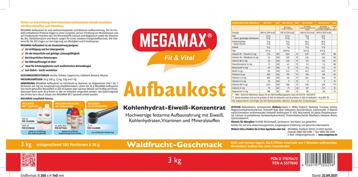 Megamax Aufbaukost Waldfrucht 3kg