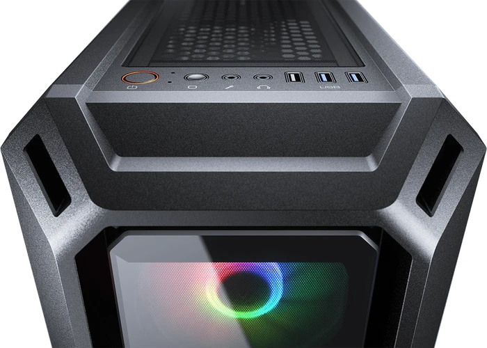 Cougar MX440-G RGB, Glasfenster