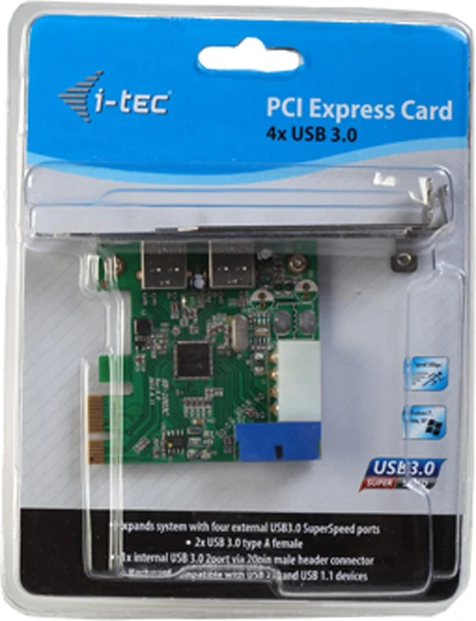 i-tec 4x USB 3.0, PCIe 2.0 x1
