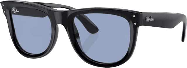 Ray-Ban RBR0502S Wayfarer Reverse 53mm polished black/light blue