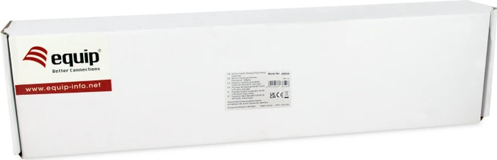 Equip Patchpanel Cat6a, geschirmt, 19", 48-Port, 1HE, 19", 1HE, grau
