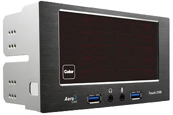 AeroCool Touch 2100, 2x 5.25" Dualbay Lüftersteuerung, 5-Kanal
