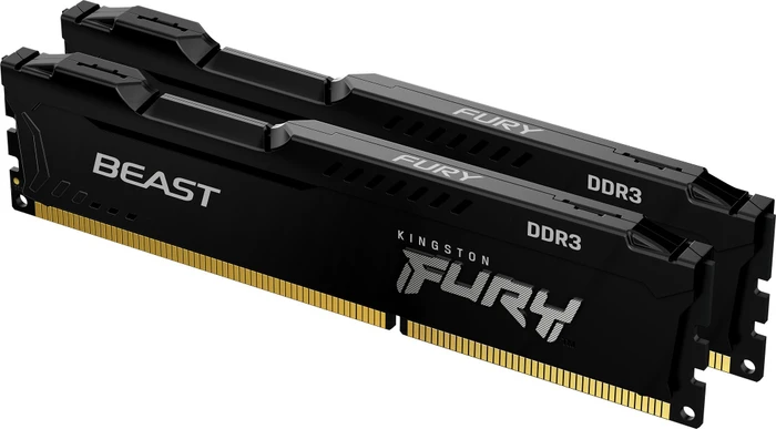 Kingston FURY Beast schwarz UDIMM 8GB Kit, DDR3-1600, CL10-10-10, 1RX8