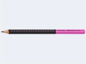 Faber-Castell Two Tone Jumbo Grip Bleistift B graphit, pink/schwarz, 12er-Pack